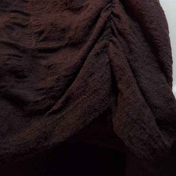 Rafaella Turtleneck Top,  3/4 sleeves, Brown M - Picture 8 of 9